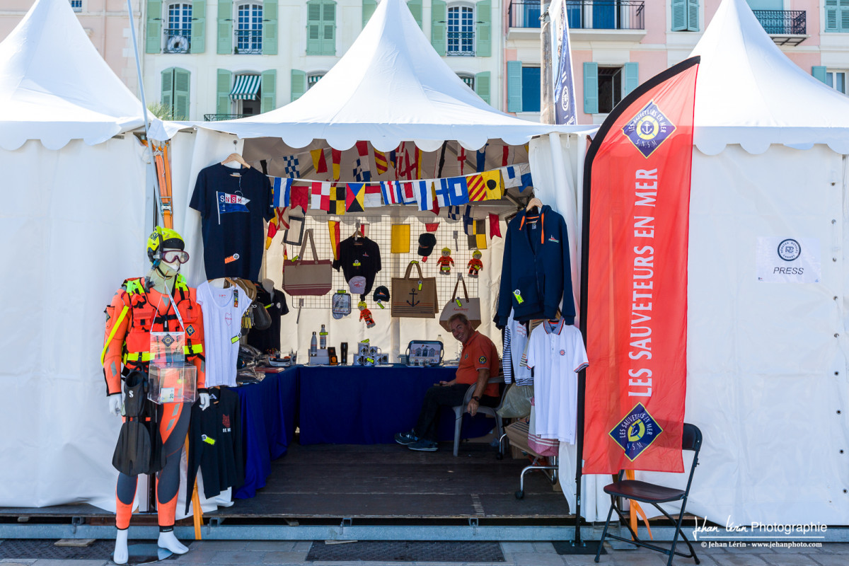 Le stand 2022 de la SNSM lors des Régates Royales